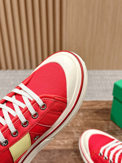 Bottega Veneta Retro Eliot Sneakers, Full Red