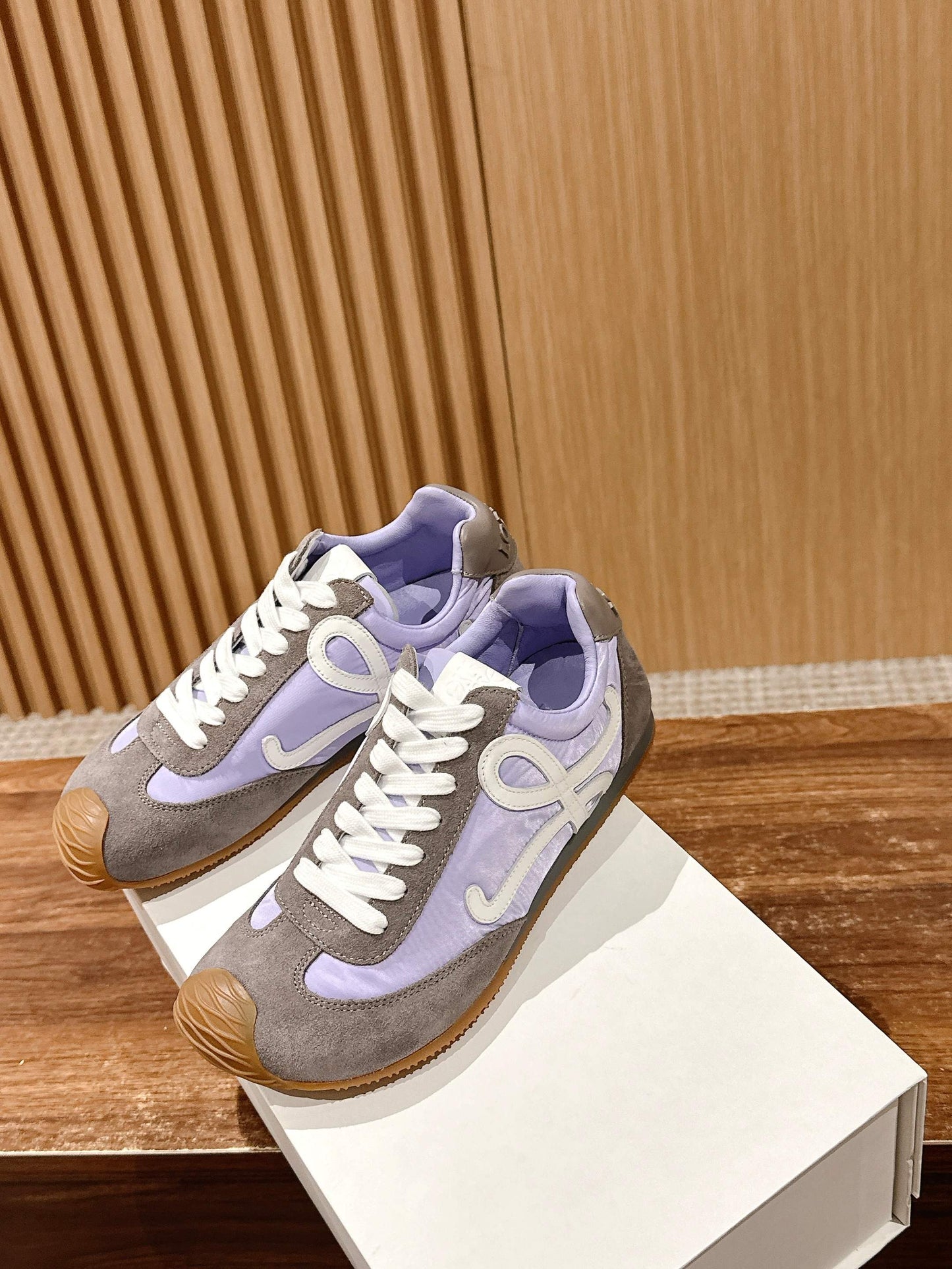 Loewe Ballet Runner 2.0 in nylon and calfskin 05