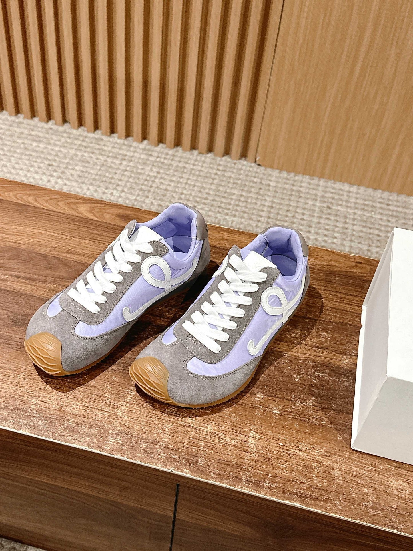 Loewe Ballet Runner 2.0 in nylon and calfskin 05