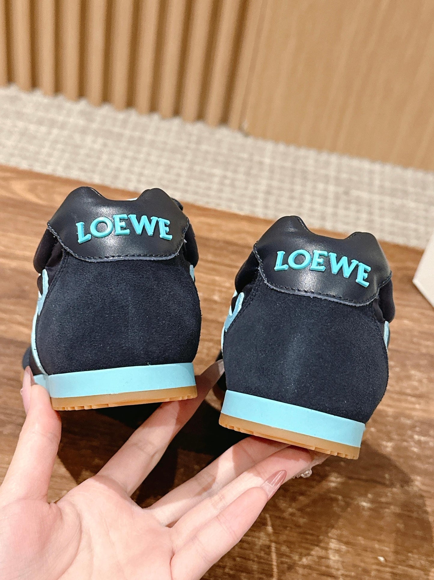 Loewe Ballet Runner 2.0 in nylon and calfskin 04