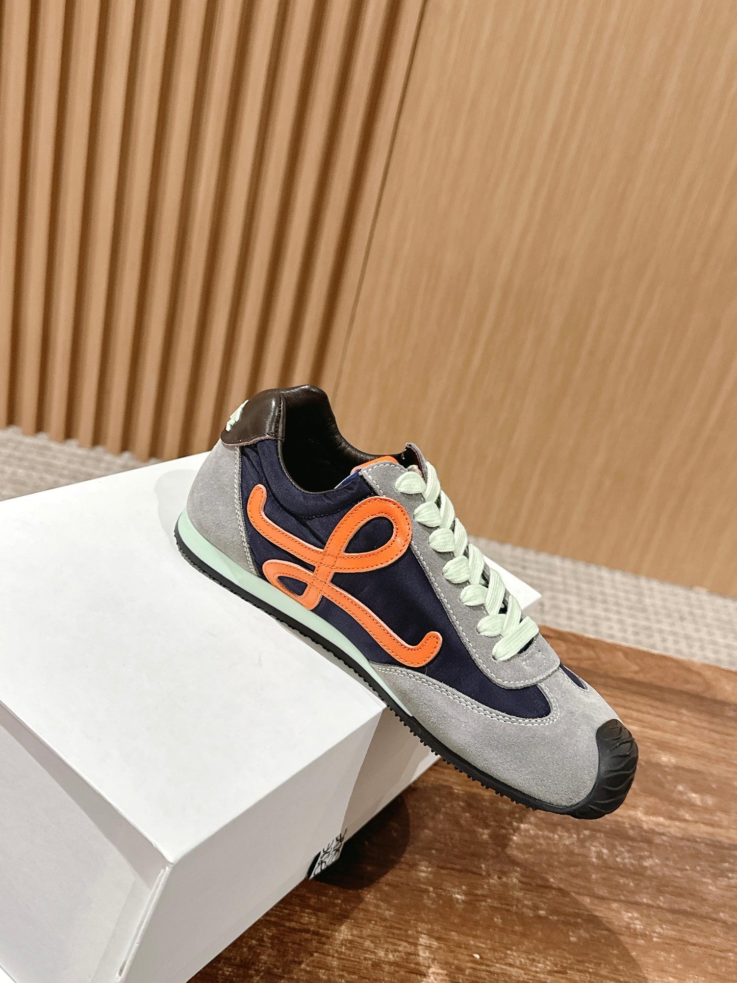 Loewe Ballet Runner 2.0 in nylon and calfskin 03