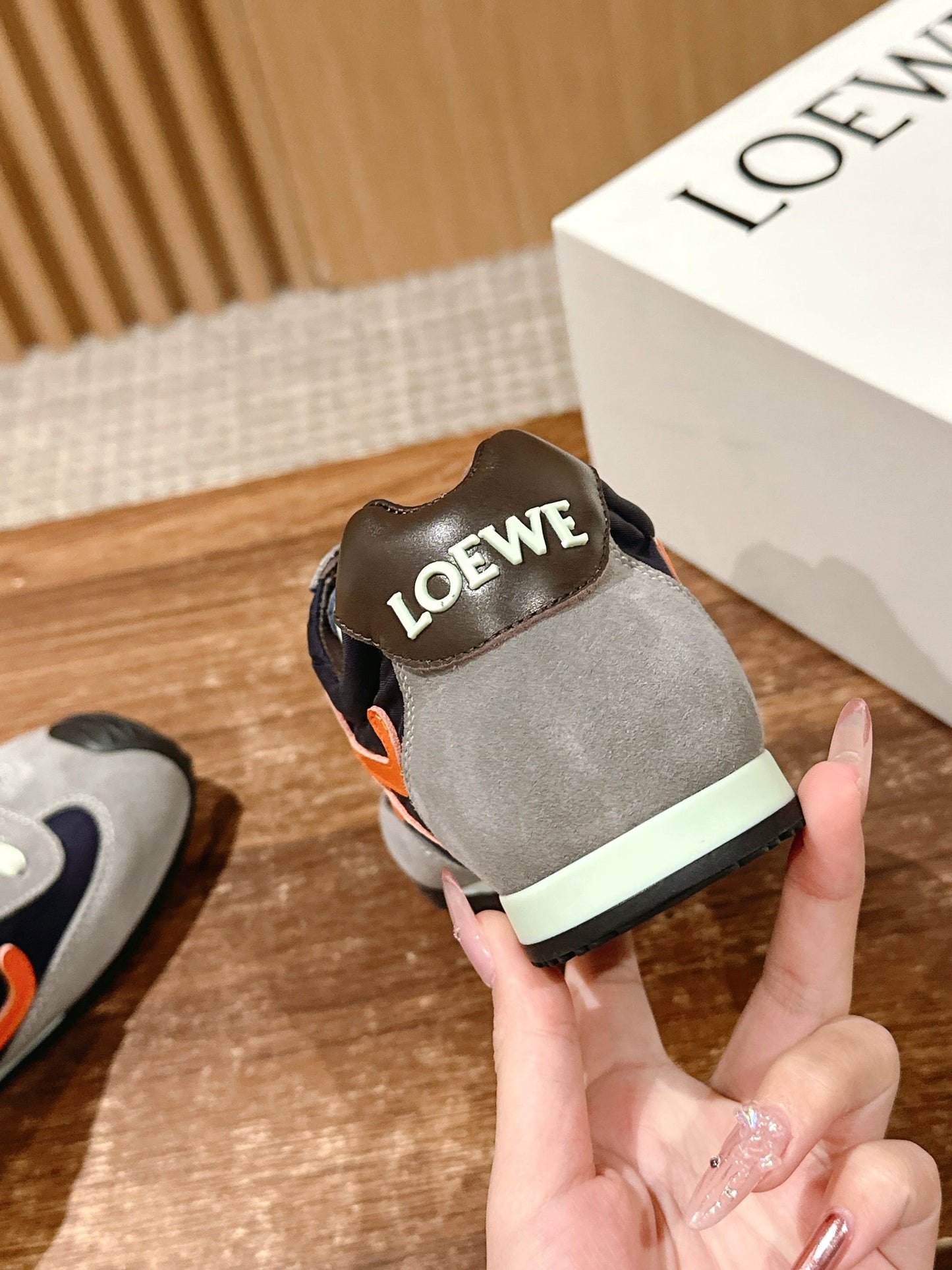 Loewe Ballet Runner 2.0 in nylon and calfskin 03