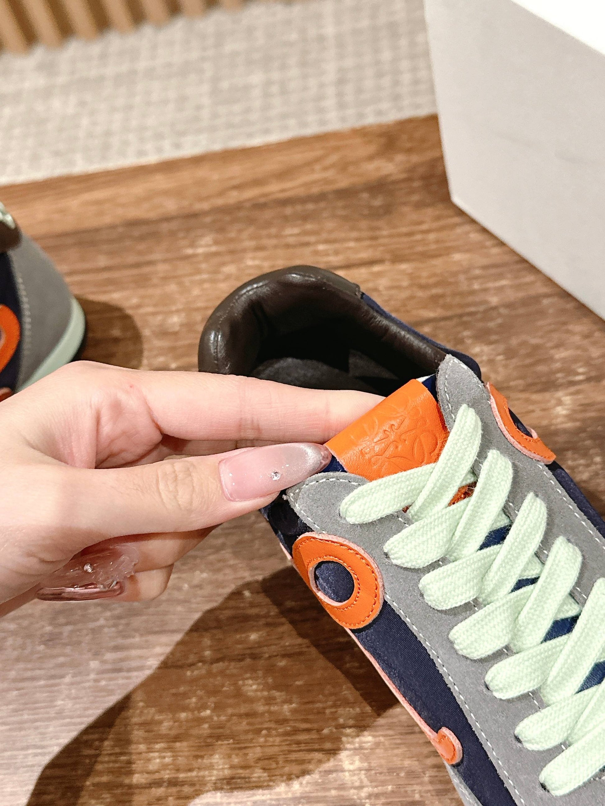 Loewe Ballet Runner 2.0 in nylon and calfskin 03