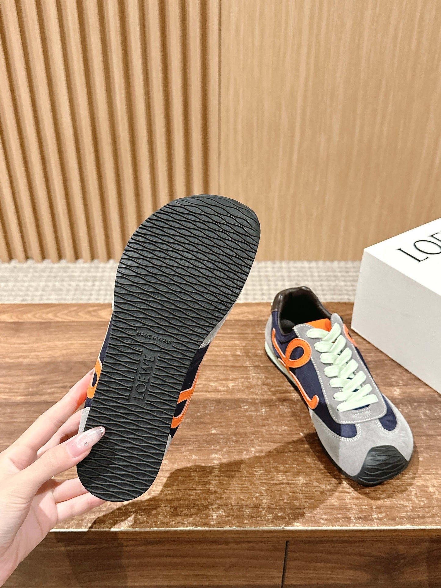 Loewe Ballet Runner 2.0 in nylon and calfskin 03