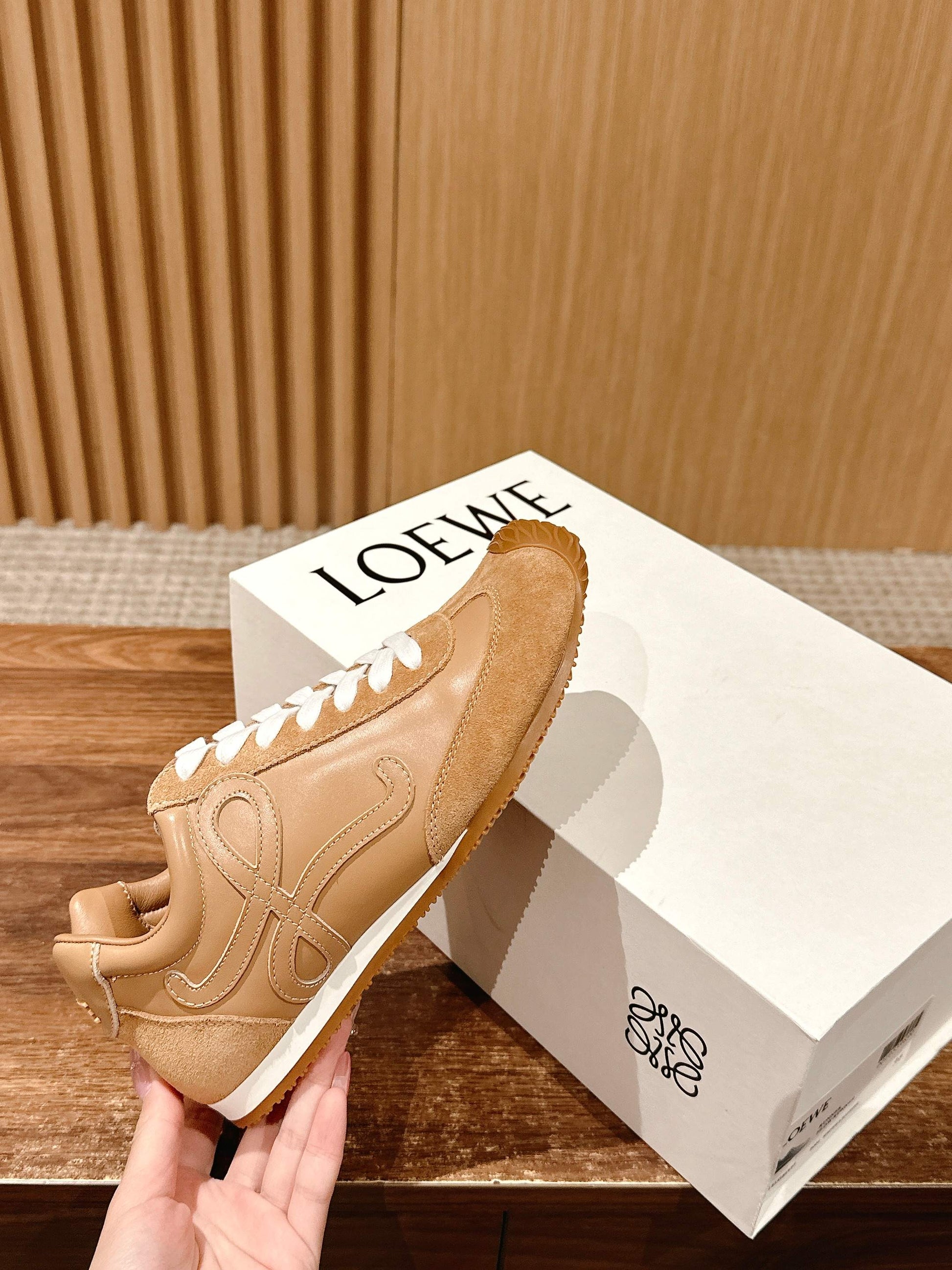 Loewe Ballet Runner 2.0 in nylon and calfskin 02