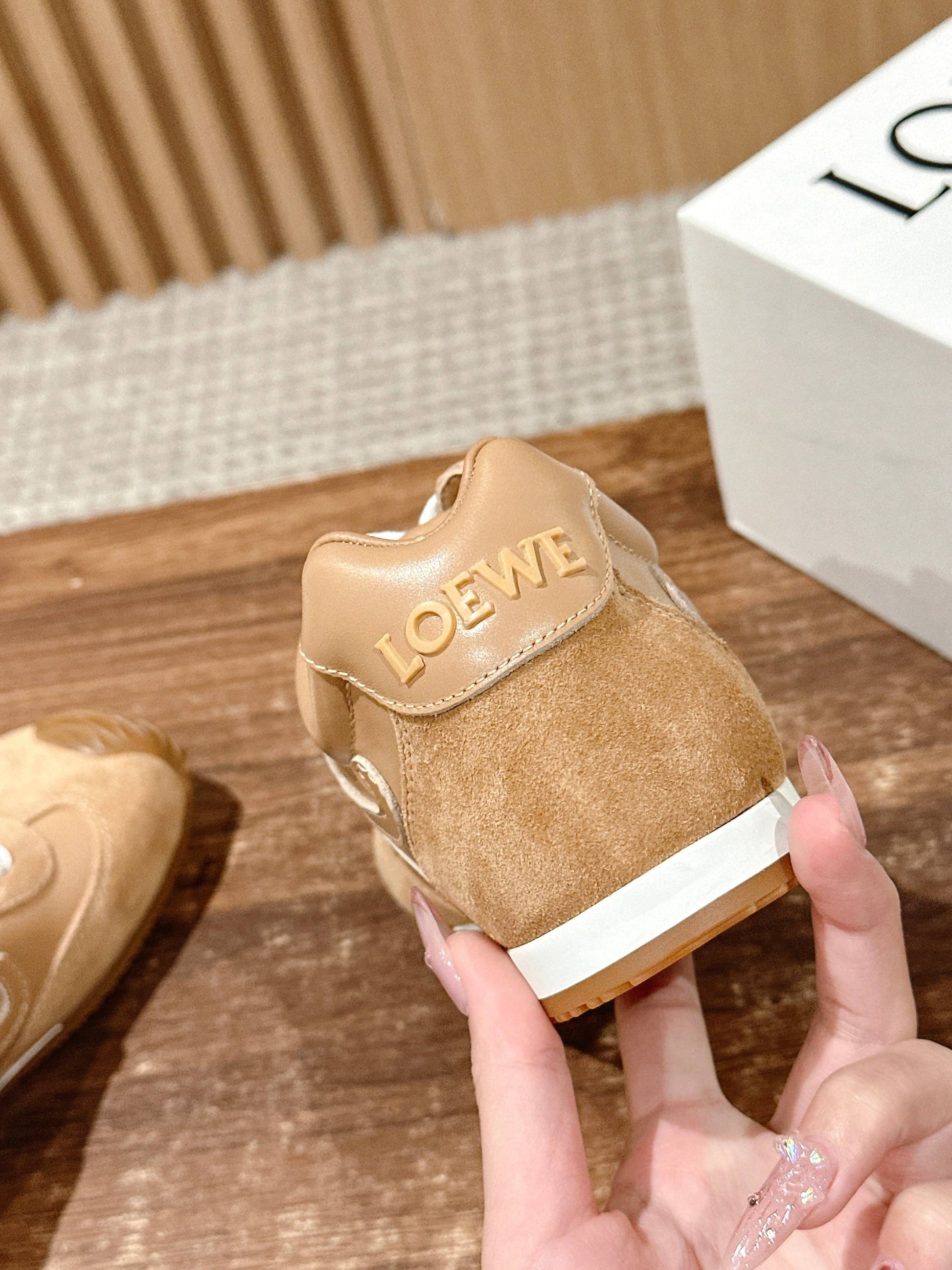 Loewe Ballet Runner 2.0 in nylon and calfskin 02