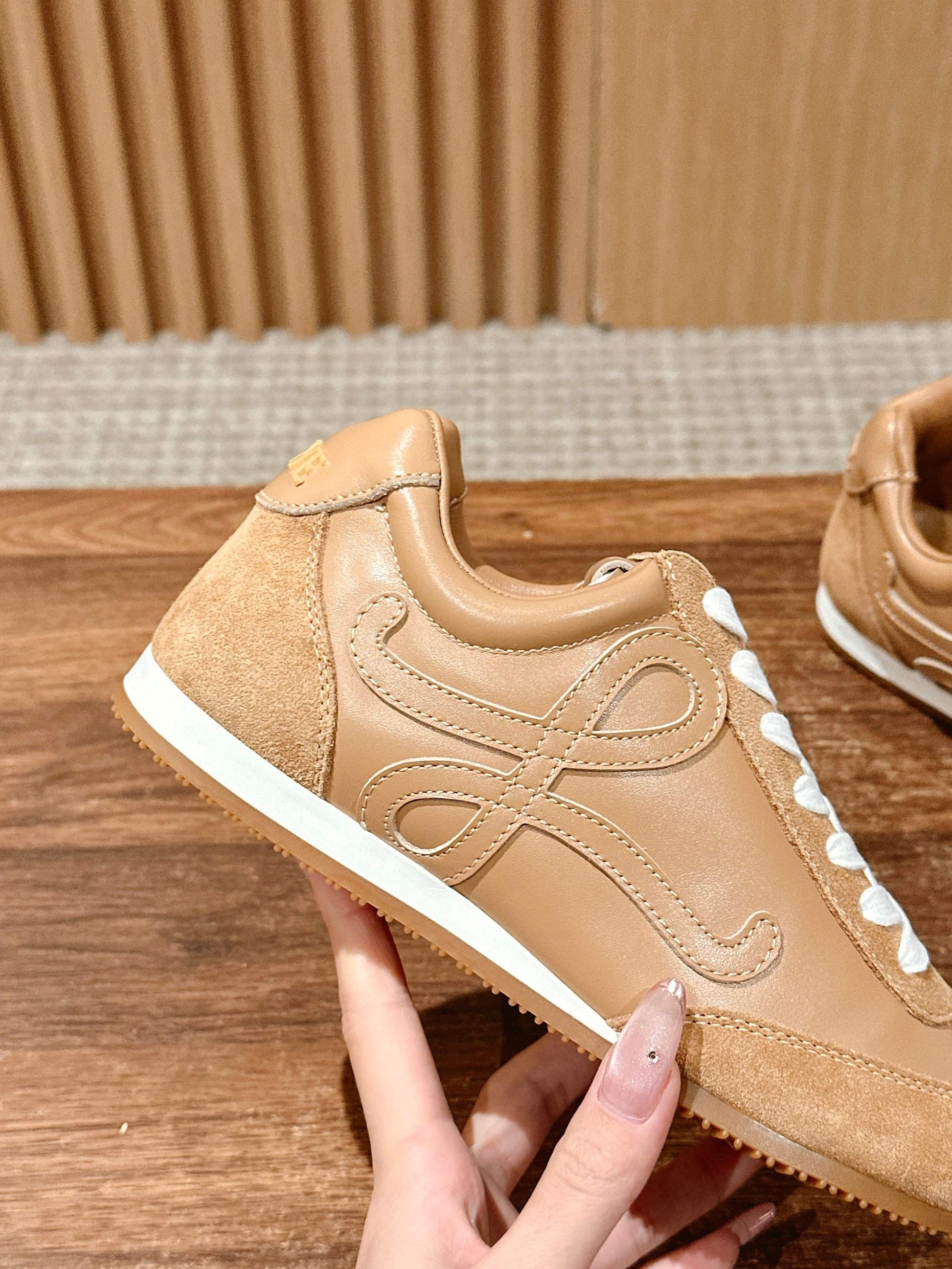 Loewe Ballet Runner 2.0 in nylon and calfskin 02