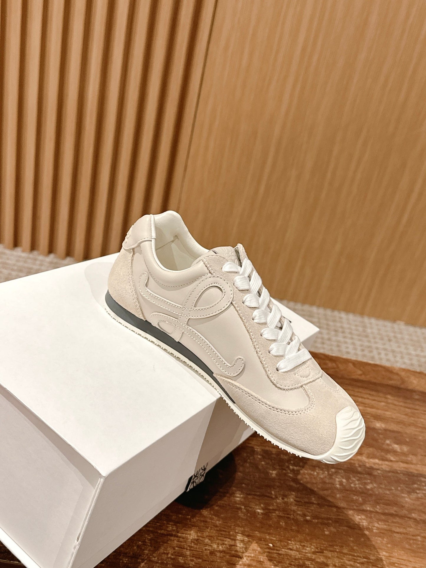 Loewe Ballet Runner 2.0 in nylon and calfskin 01