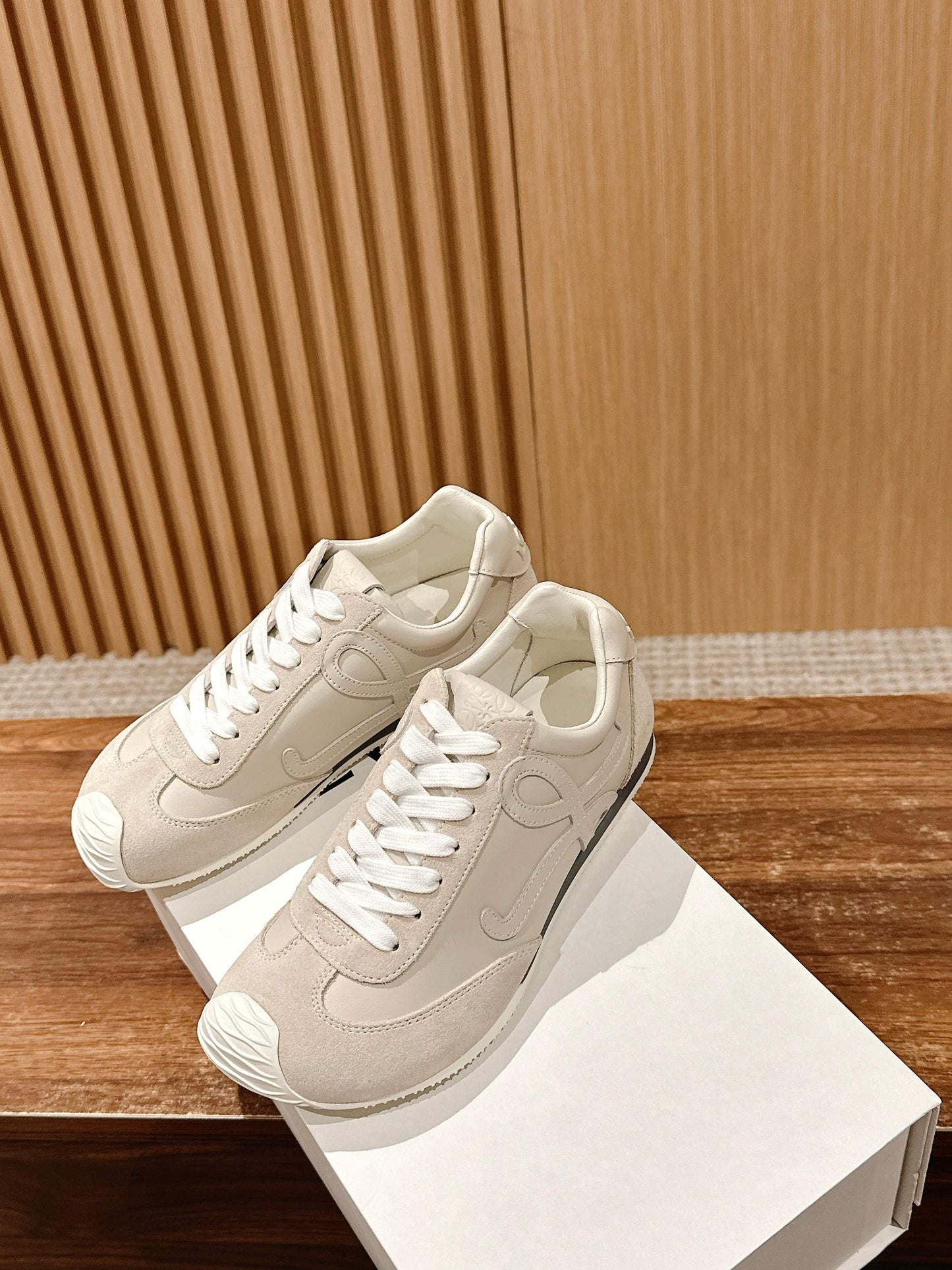 Loewe Ballet Runner 2.0 in nylon and calfskin 01