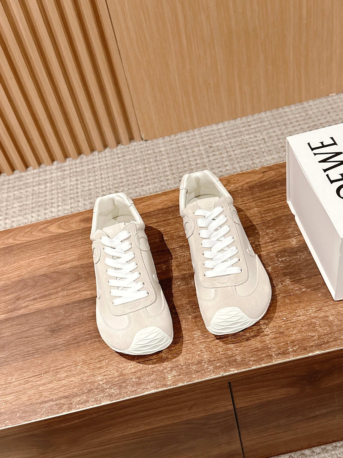 Loewe Ballet Runner 2.0 in nylon and calfskin 01