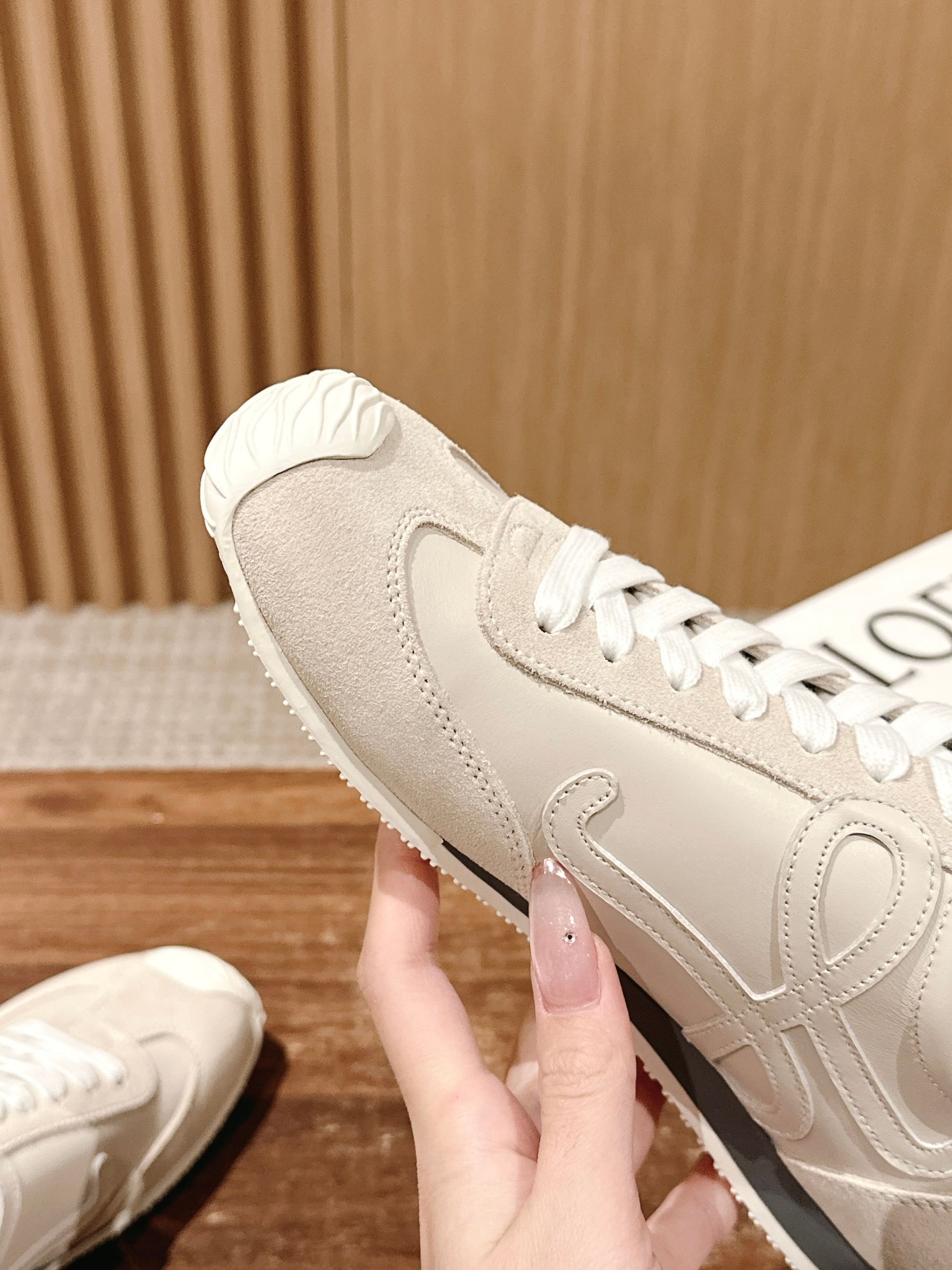 Loewe Ballet Runner 2.0 in nylon and calfskin 01