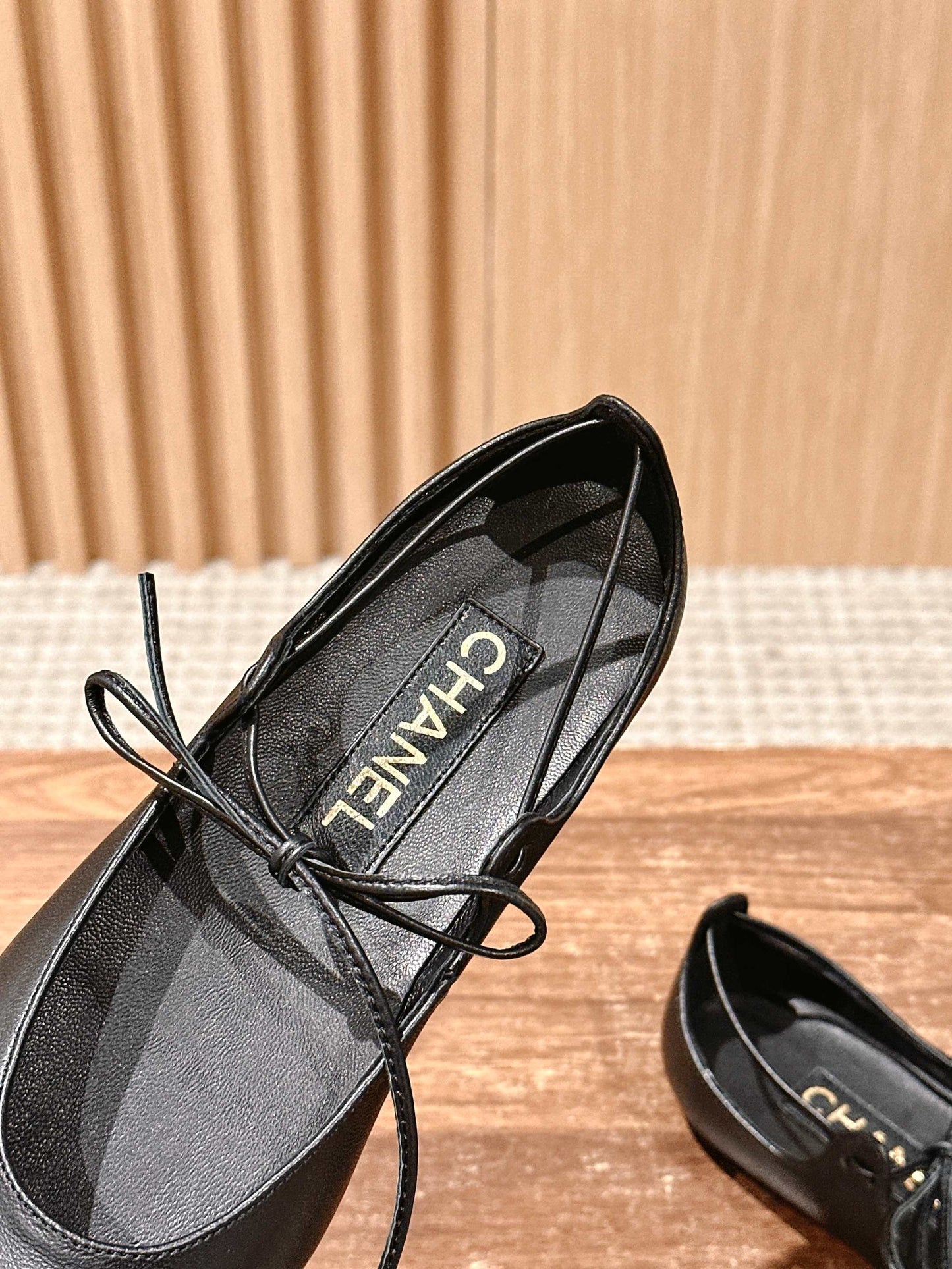 Chanel Mary Janes Flats, Black