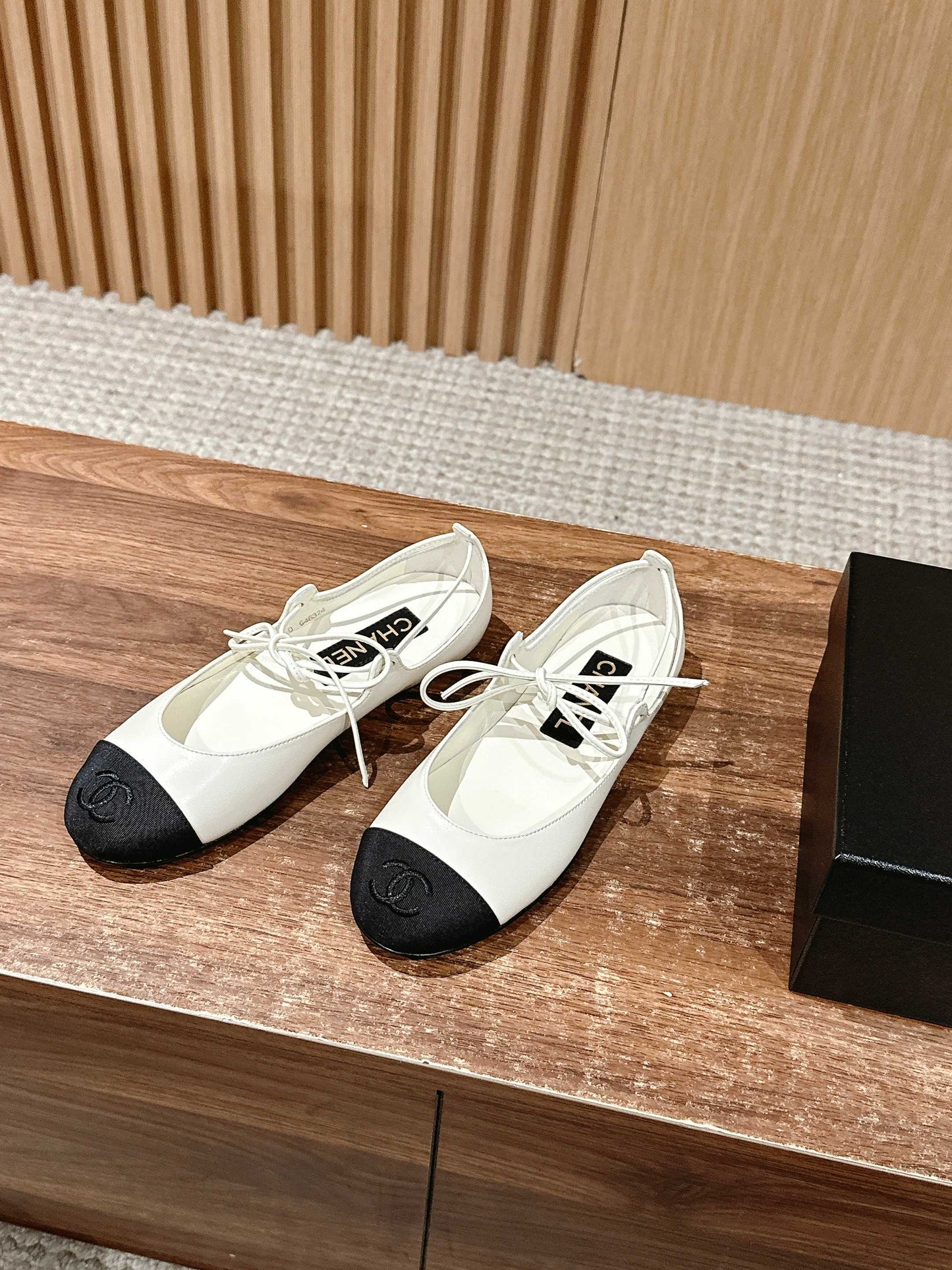 Chanel Mary Janes Flats, White