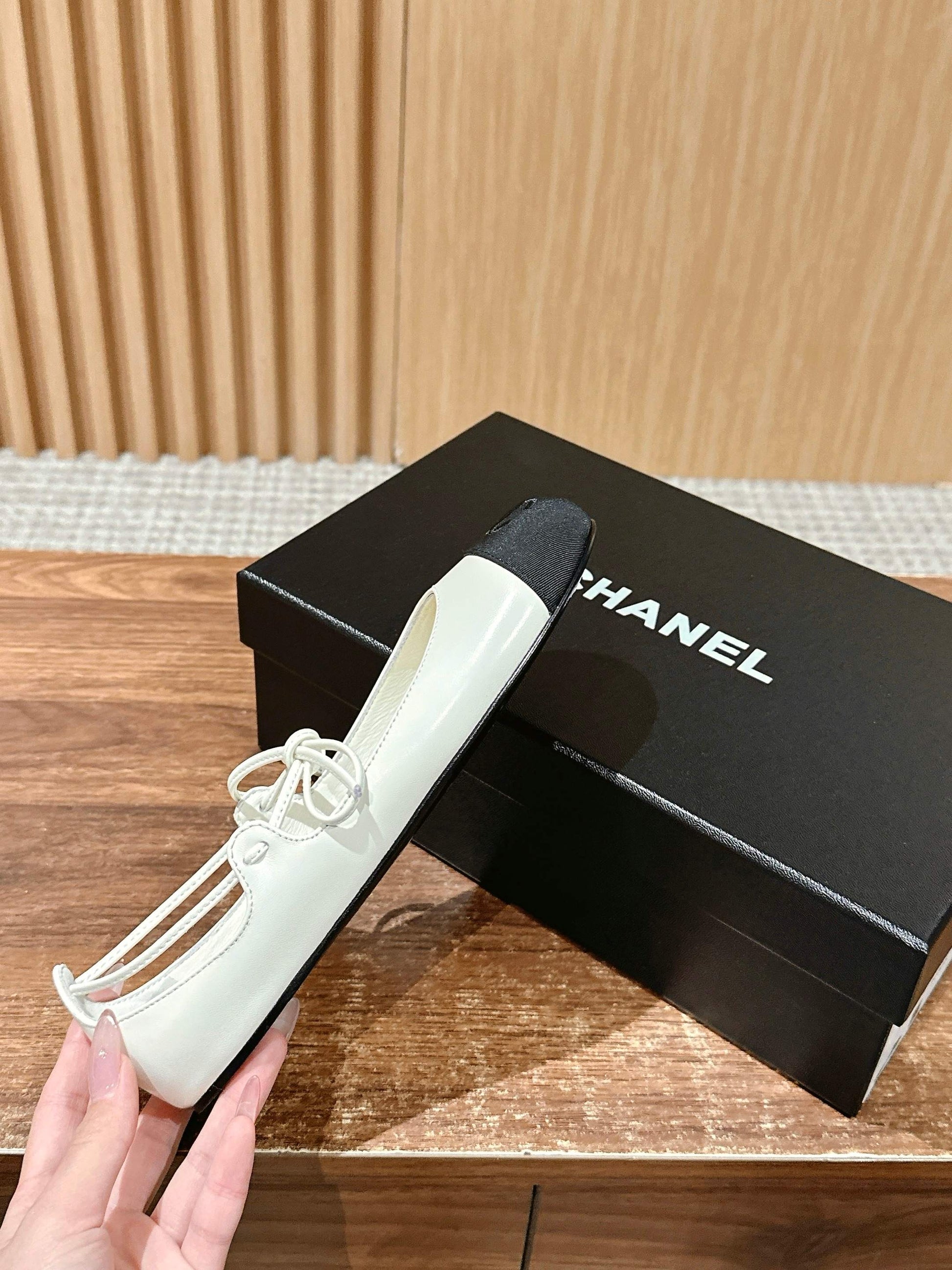 Chanel Mary Janes Flats, White