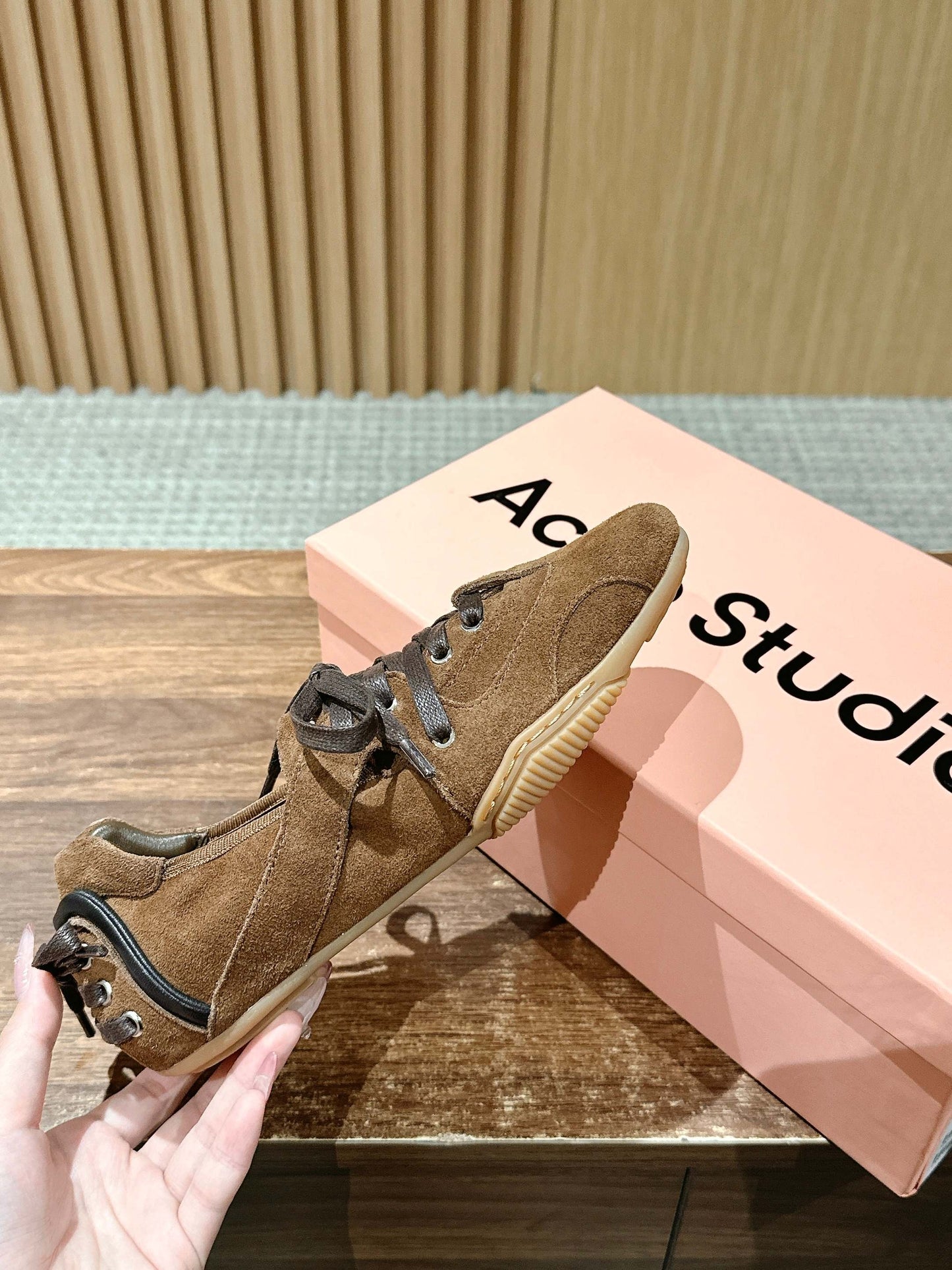 Acne Studios new ballet-inspired Sneakers, Brown