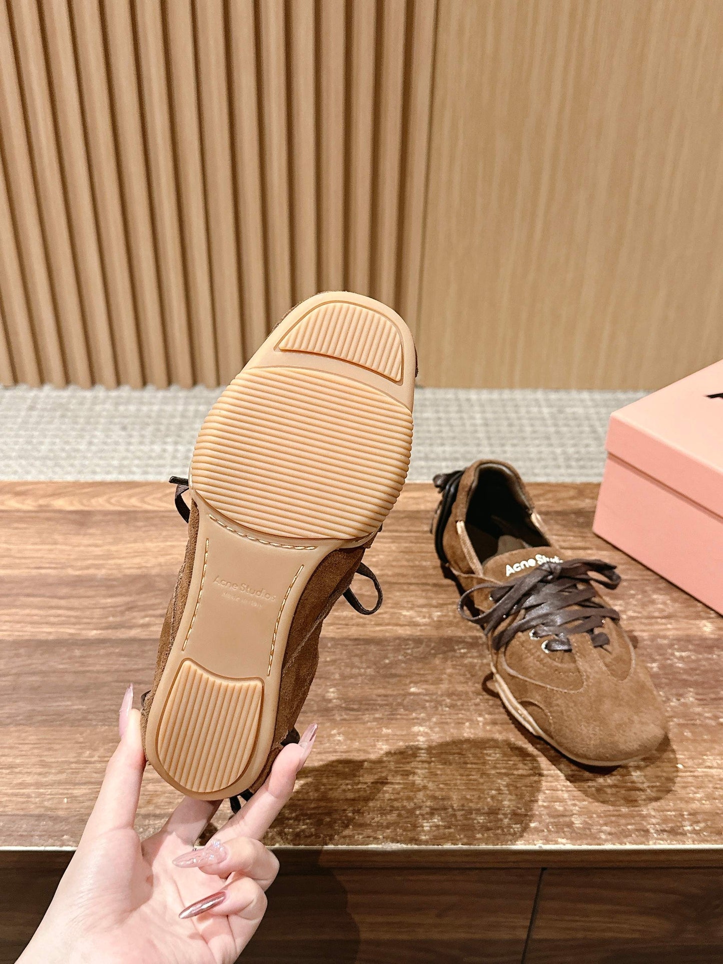 Acne Studios new ballet-inspired Sneakers, Brown
