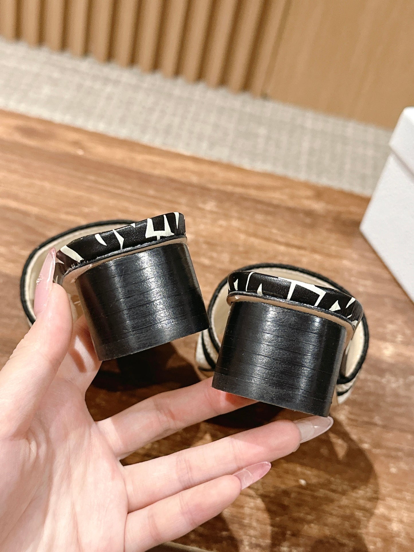 Dior Embroidered Slides, Square-Toe 02