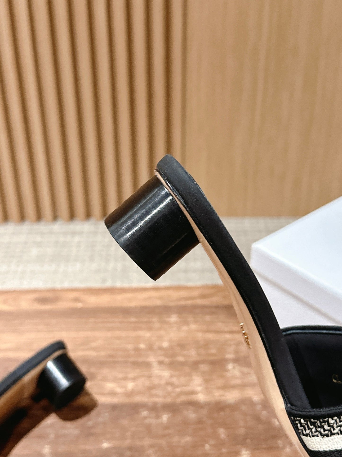 Dior Embroidered Slides, Square-Toe 01