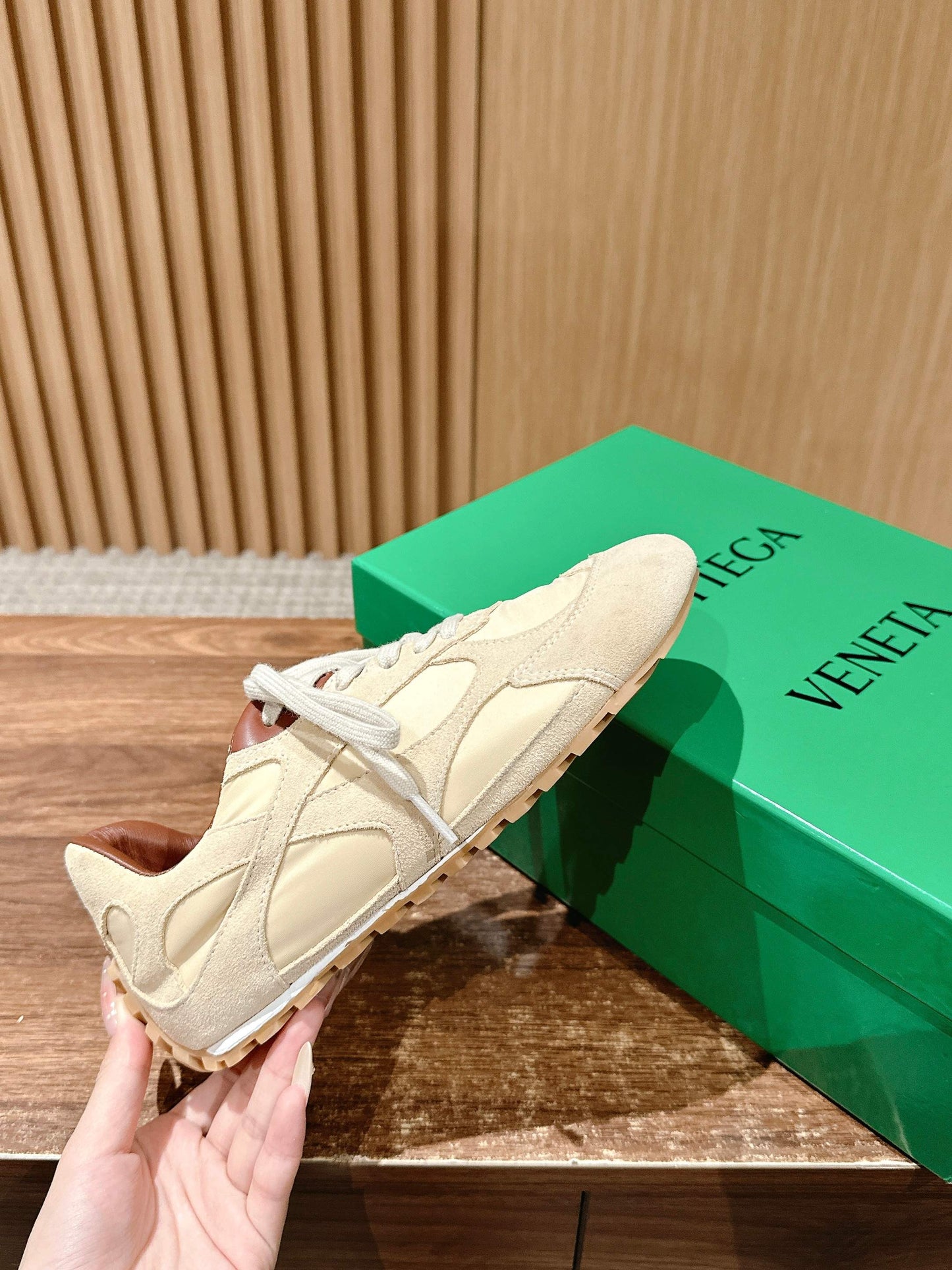 Bottega Veneta Orbit Flash Sneaker, Brown