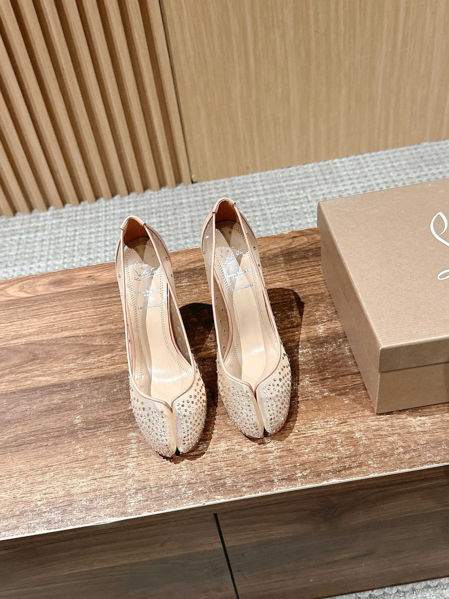 Christian Louboutin × Maison Margiela Split-Toe Stiletto Pumps, Pink