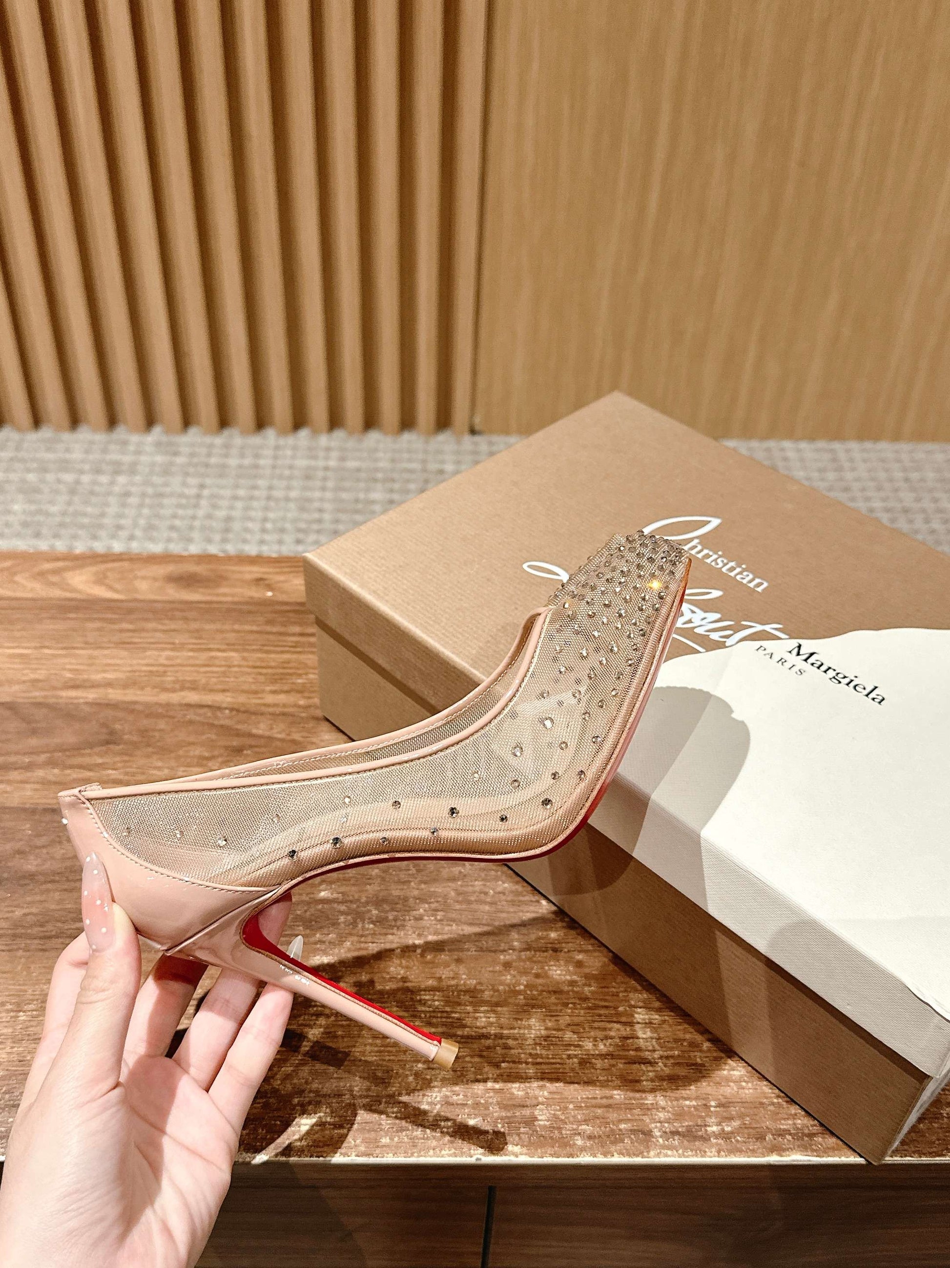 Christian Louboutin × Maison Margiela Split-Toe Stiletto Pumps, Pink