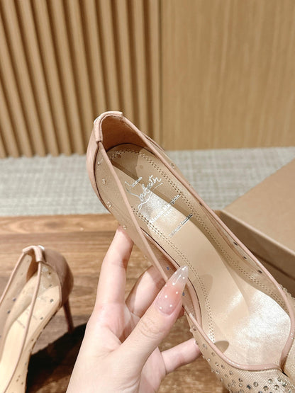 Christian Louboutin × Maison Margiela Split-Toe Stiletto Pumps, Pink