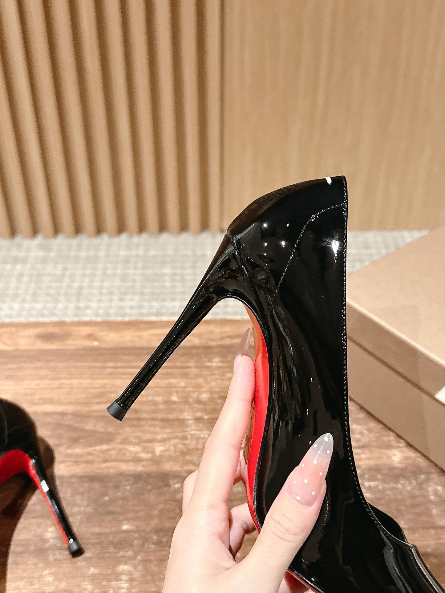 Christian Louboutin × Maison Margiela Split-Toe Stiletto Pumps, Black