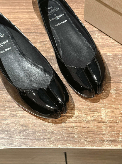 Christian Louboutin × Maison Margiela Split-Toe Flats, Black