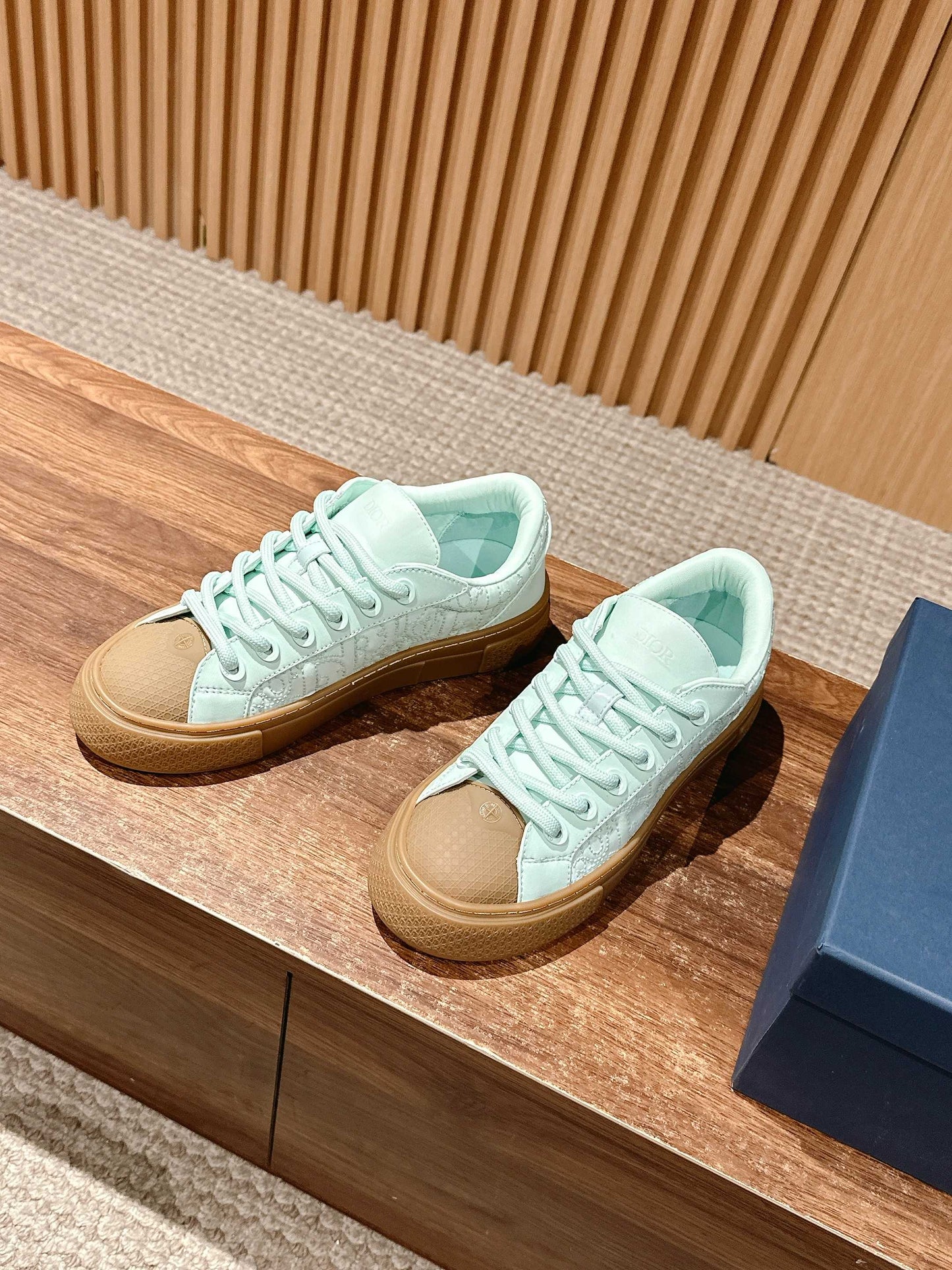 Dior x Stone Island B33# Casual Skate Sneakers, Green