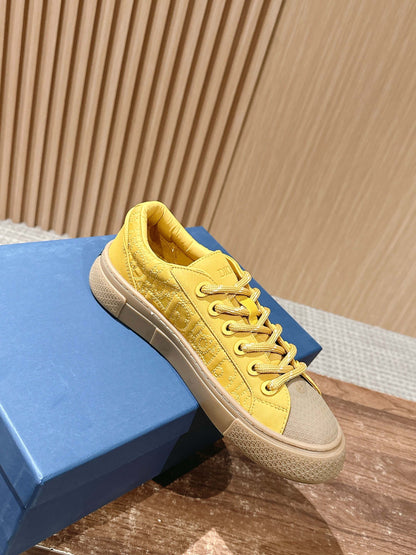Dior x Stone Island B33# Casual Skate Sneakers, Yellow