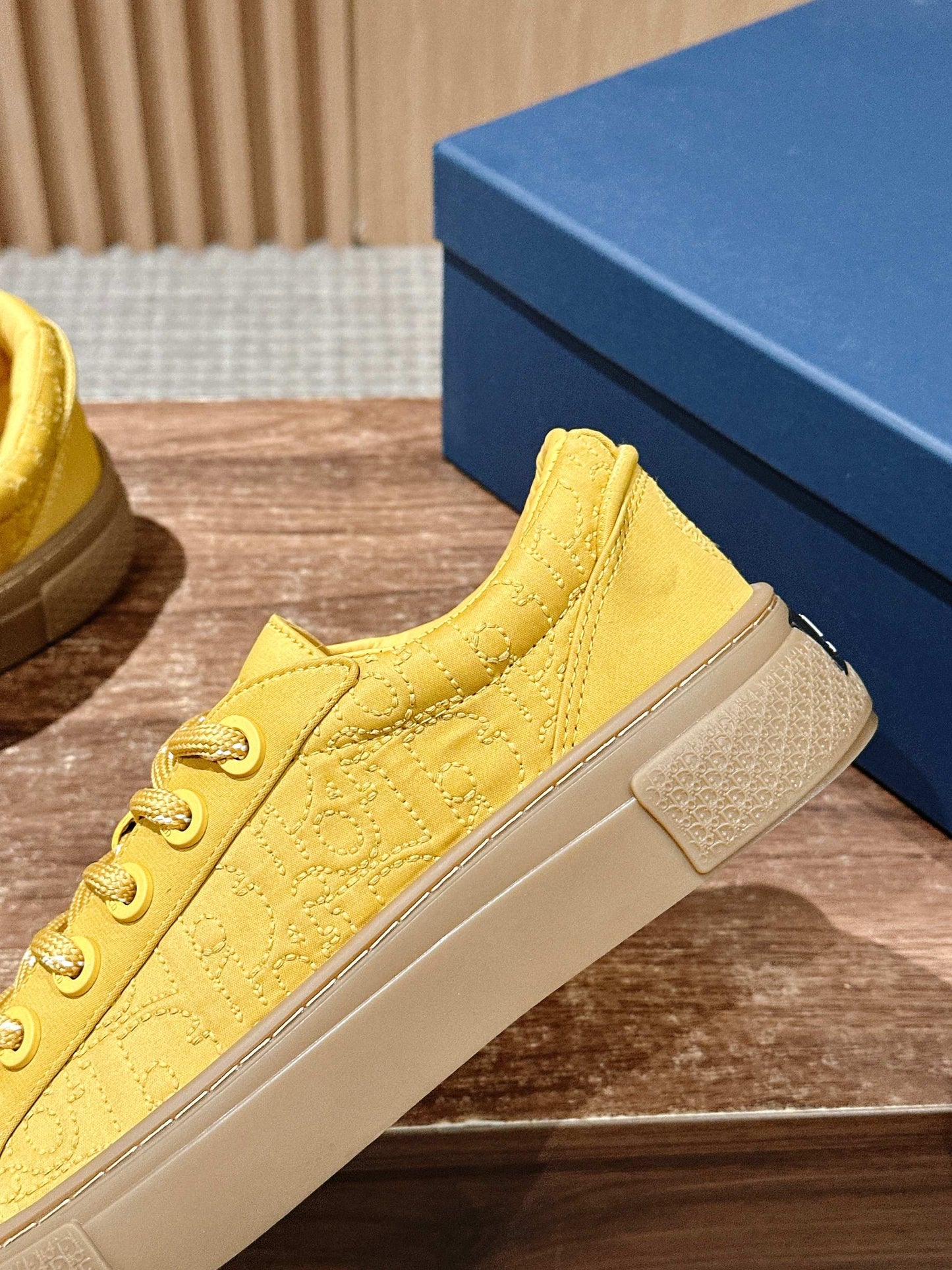 Dior x Stone Island B33# Casual Skate Sneakers, Yellow