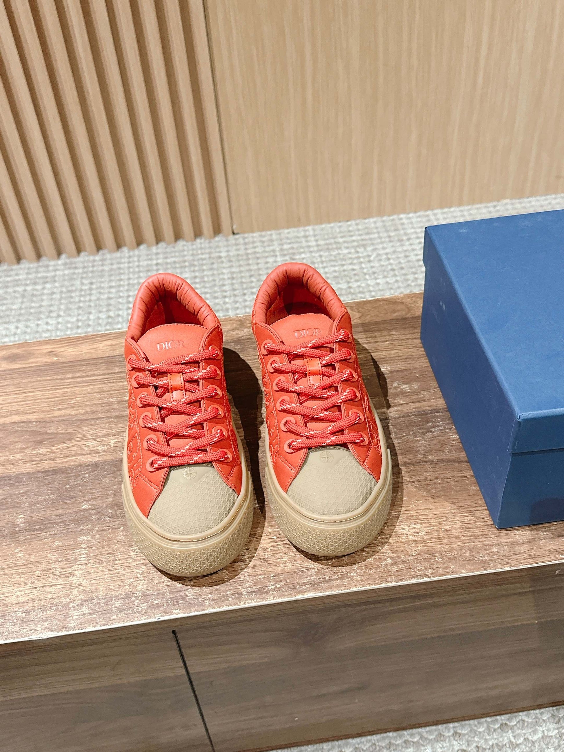 Dior x Stone Island B33# Casual Skate Sneakers, Red