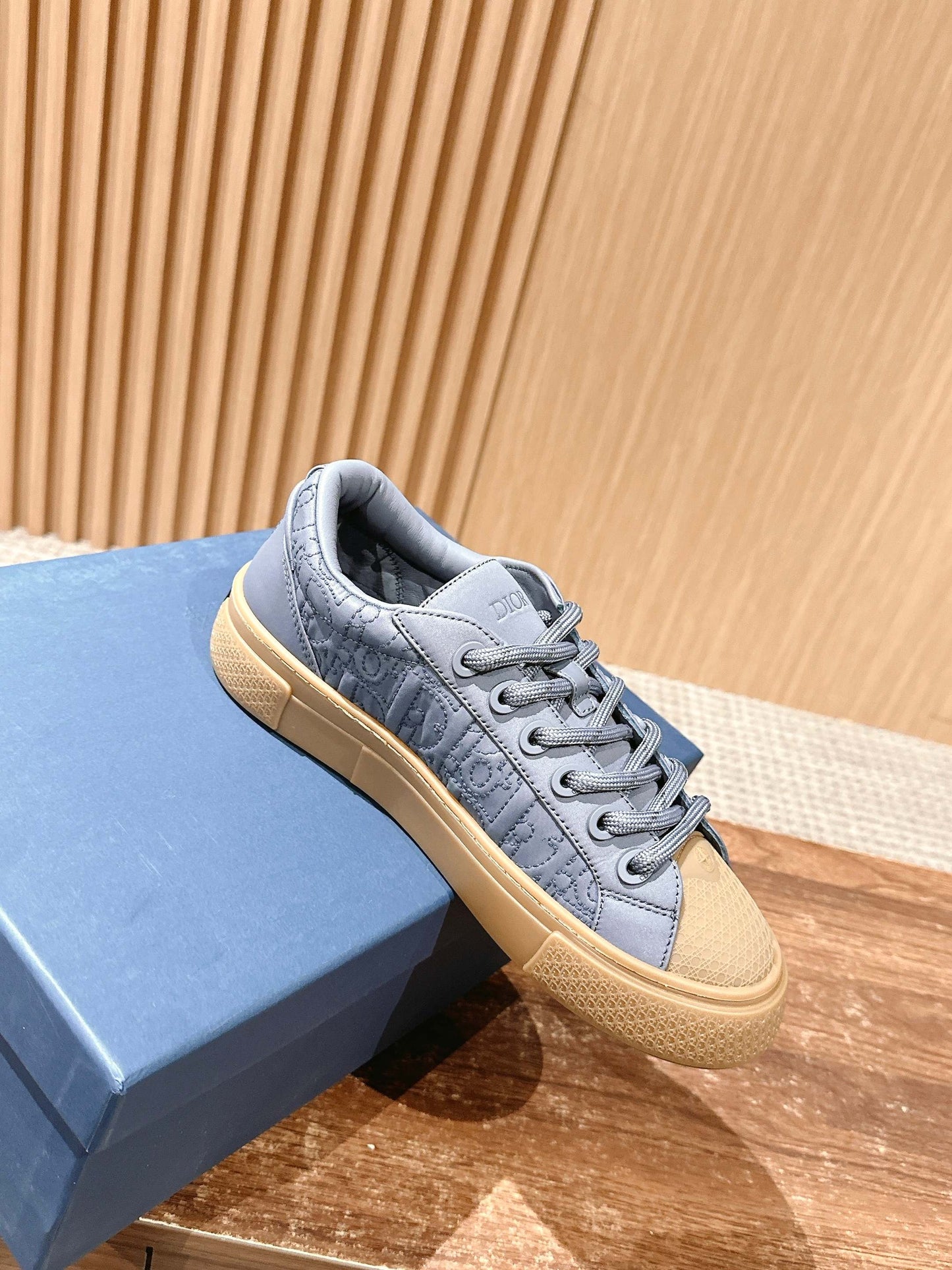 Dior x Stone Island B33# Casual Skate Sneakers, Blue