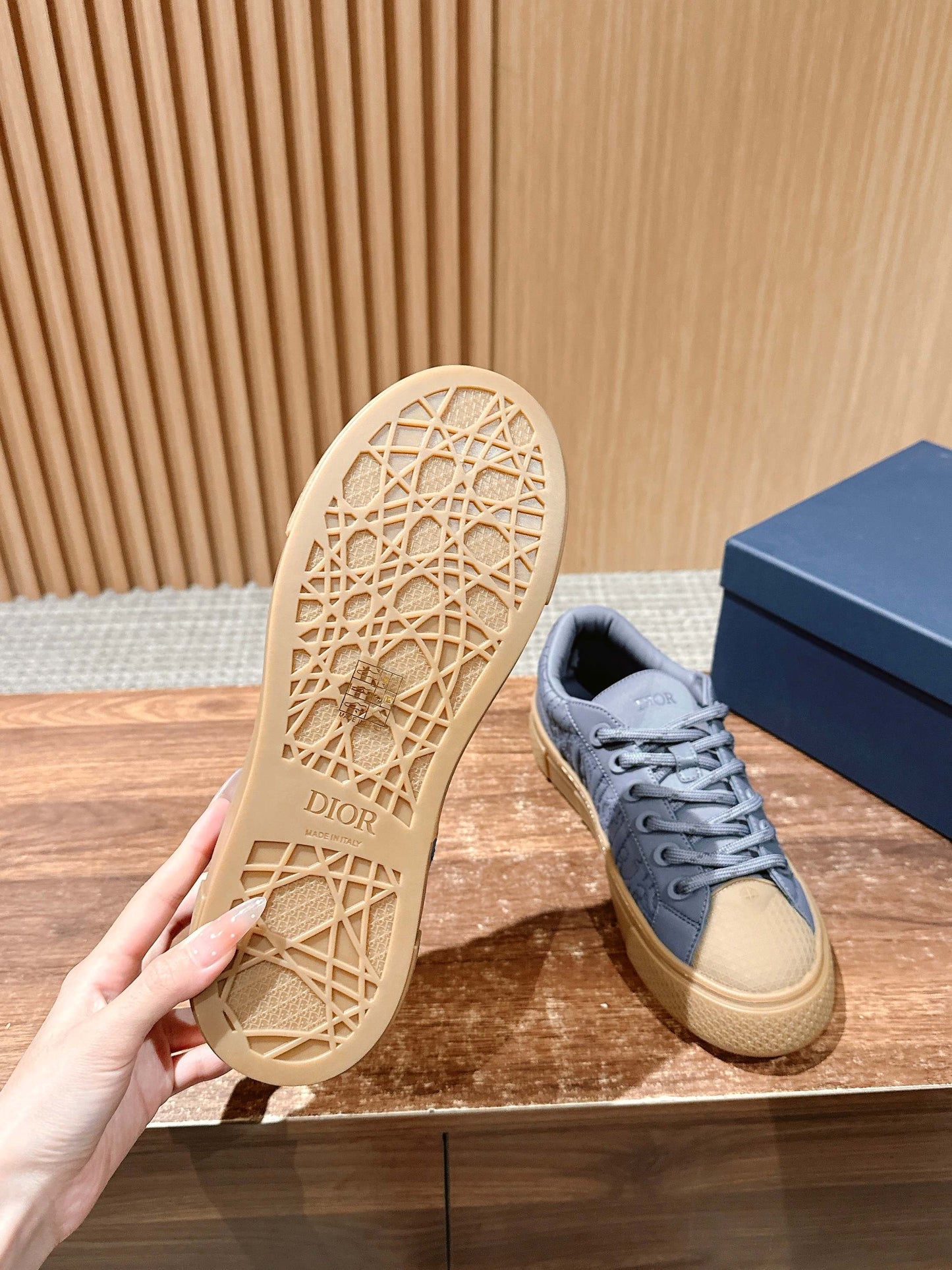 Dior x Stone Island B33# Casual Skate Sneakers, Blue