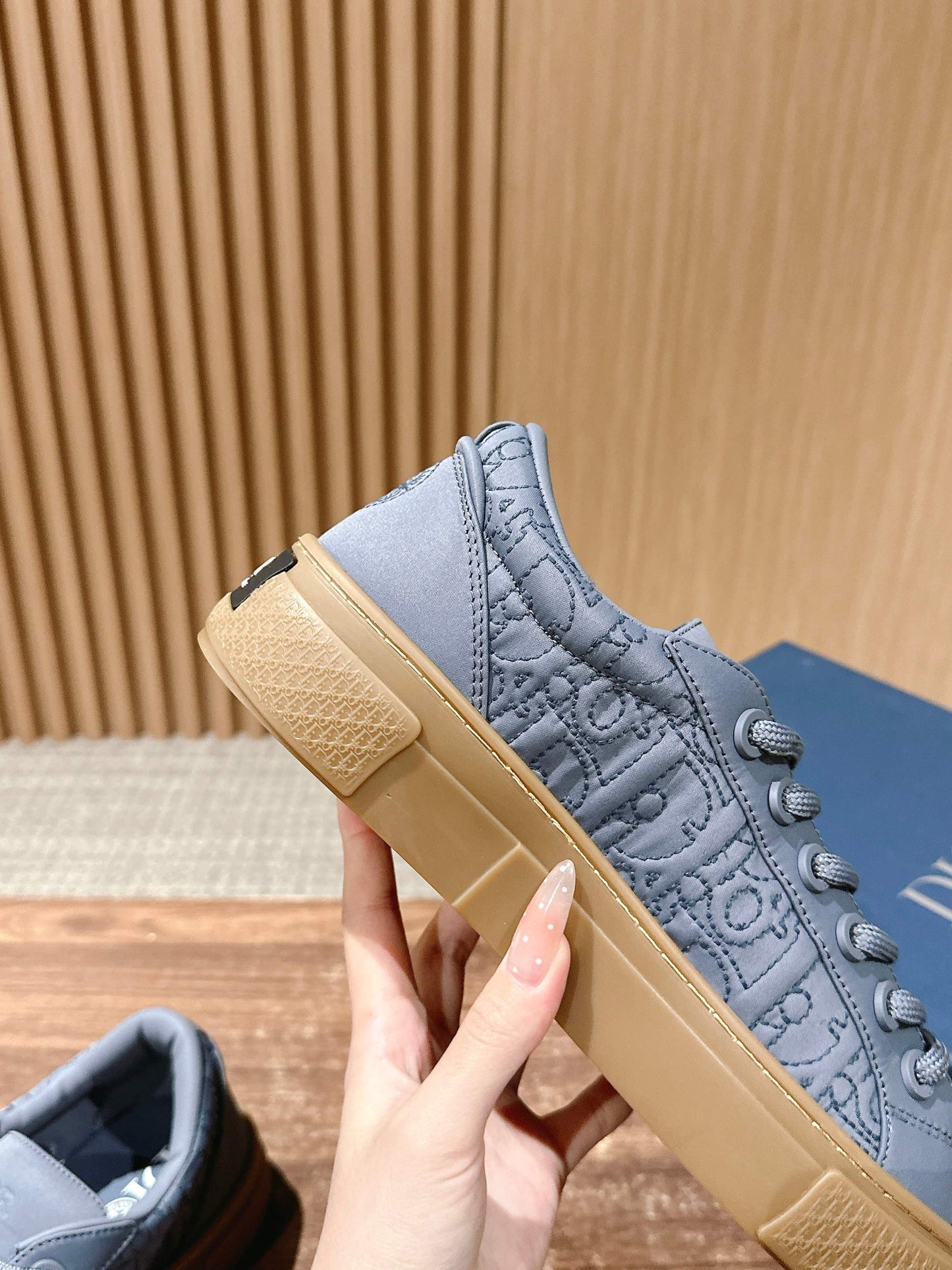 Dior x Stone Island B33# Casual Skate Sneakers, Blue