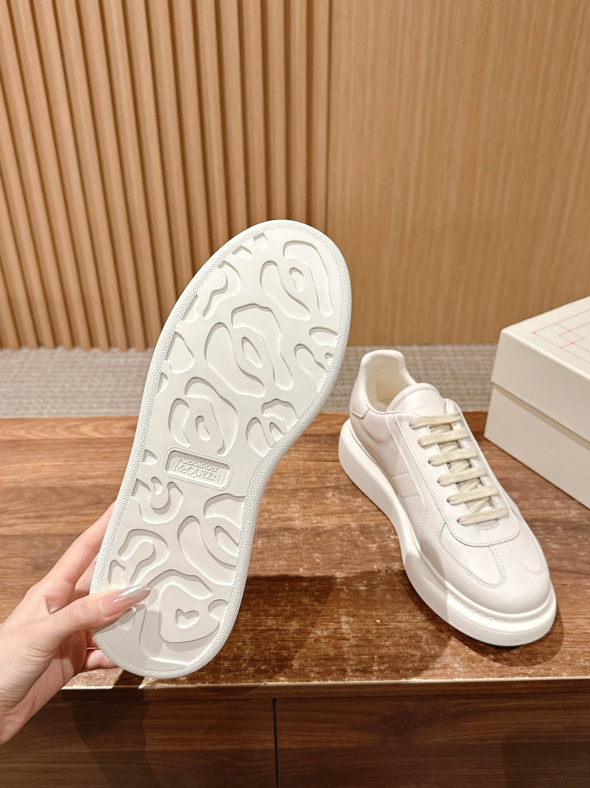 Alexander McQueen Trainer Sneakers, Off-white