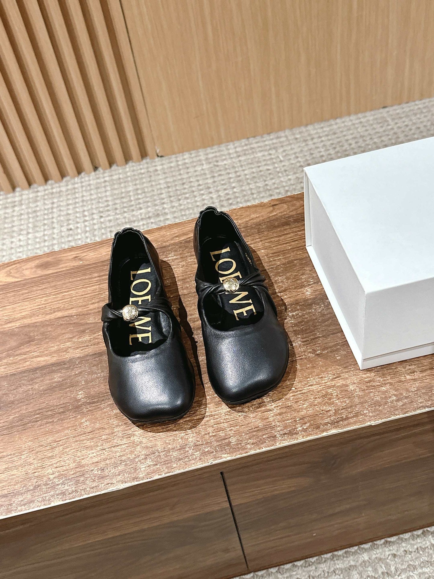Loewe’s new “granny” pumps / grandma pumps, Black