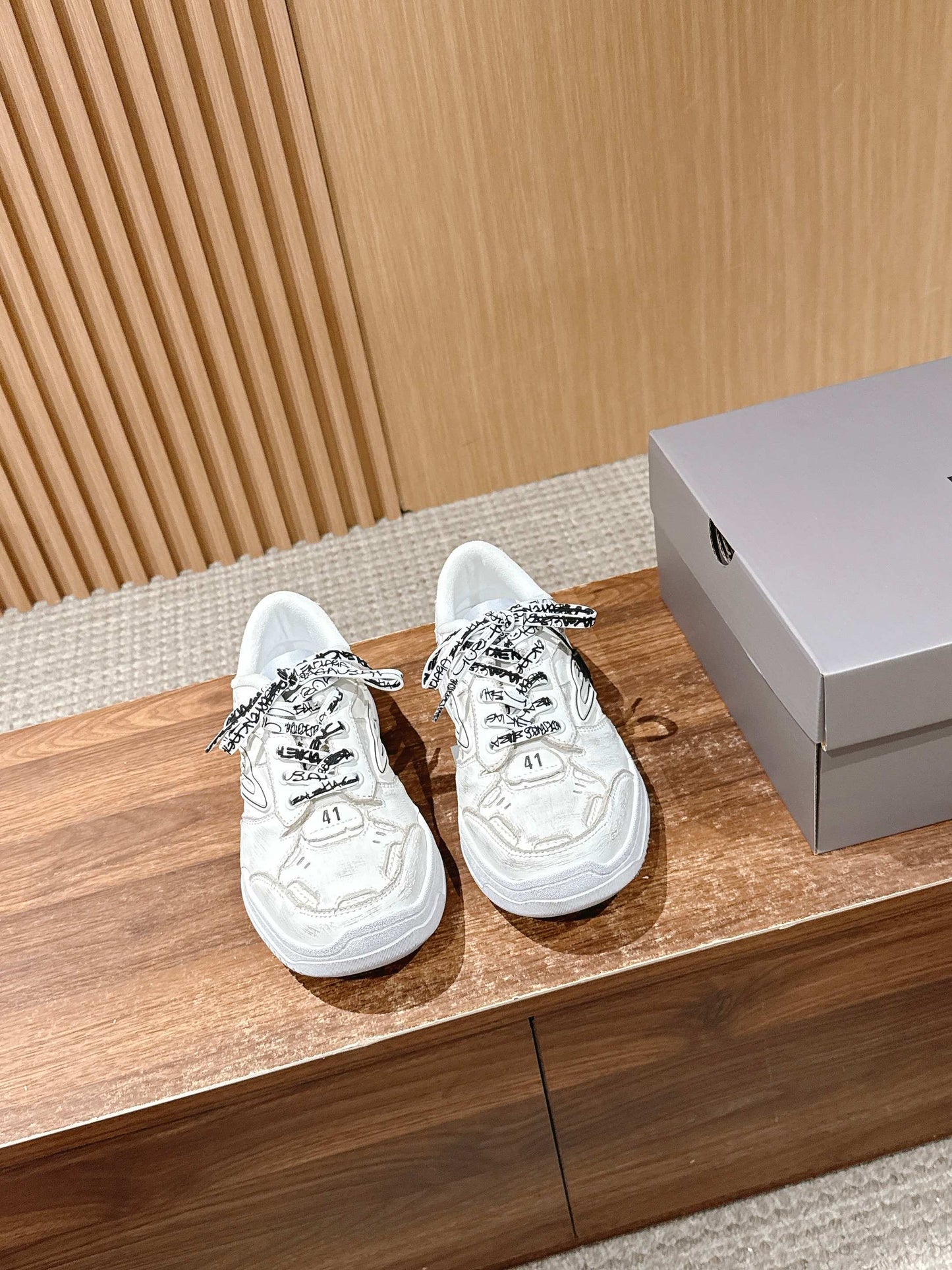 Balenciaga New Hampton Unisex Casual Sneakers, White