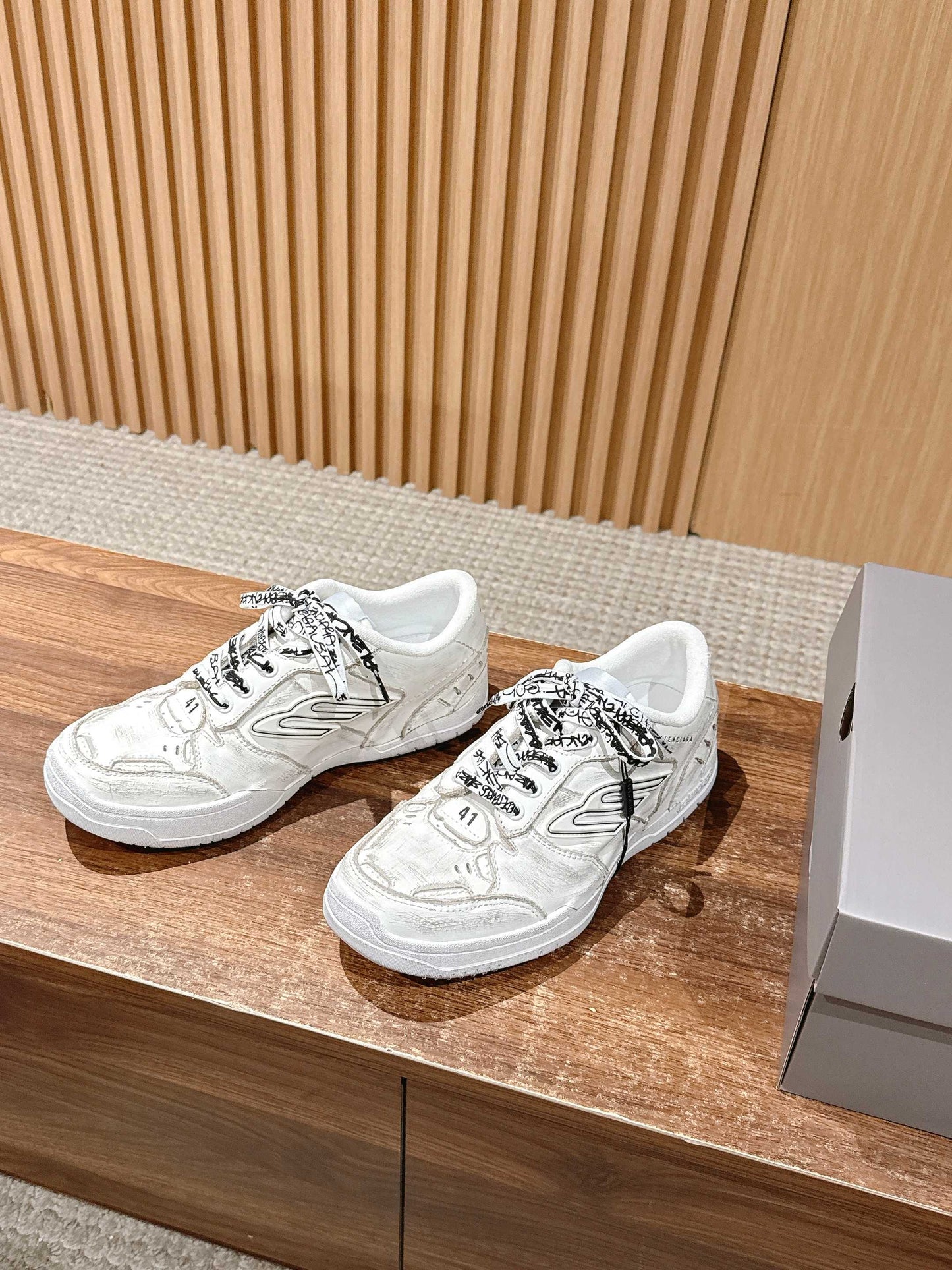 Balenciaga New Hampton Unisex Casual Sneakers, White