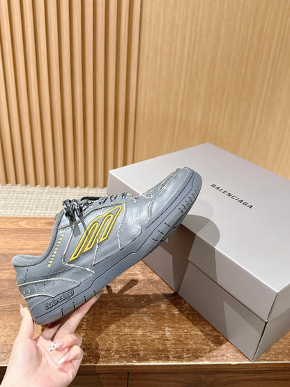 Balenciaga New Hampton Unisex Casual Sneakers, Grey