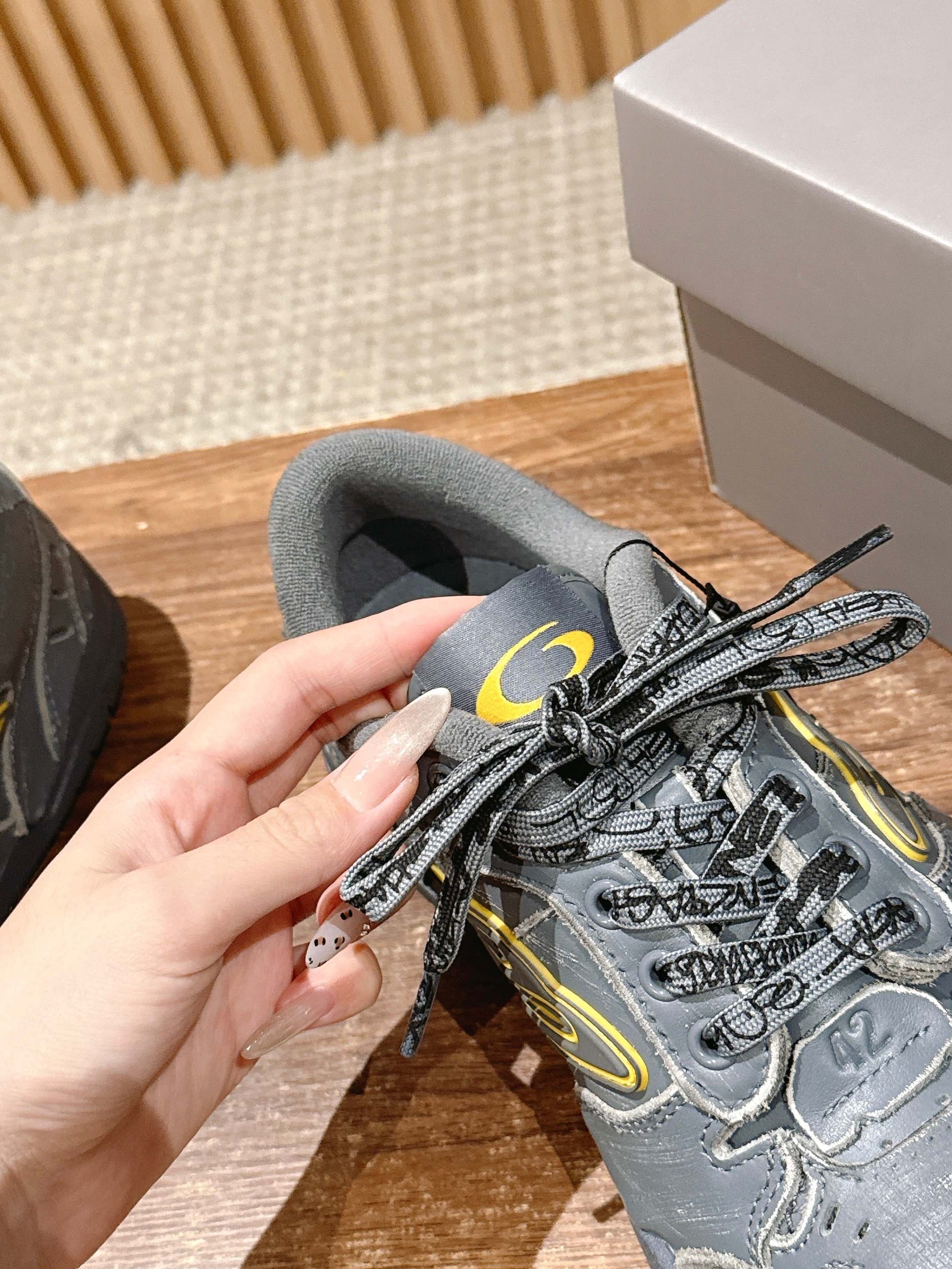 Balenciaga New Hampton Unisex Casual Sneakers, Grey