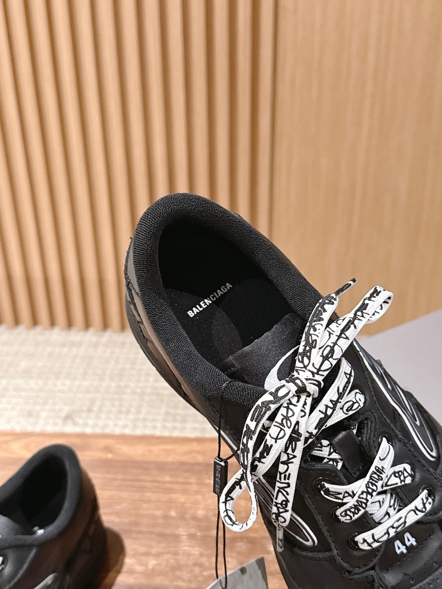 Balenciaga New Hampton Unisex Casual Sneakers, Black