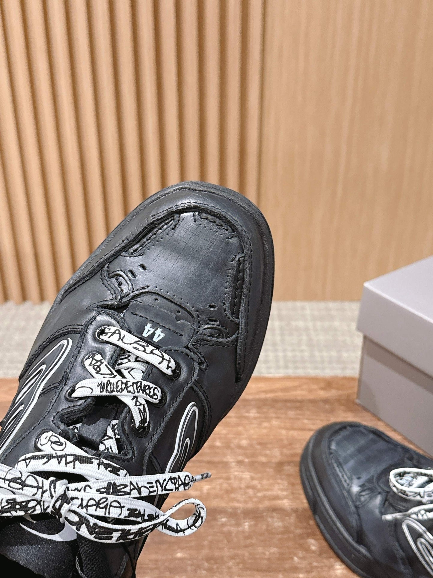 Balenciaga New Hampton Unisex Casual Sneakers, Black