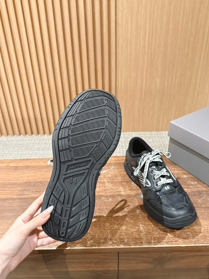 Balenciaga New Hampton Unisex Casual Sneakers, Black