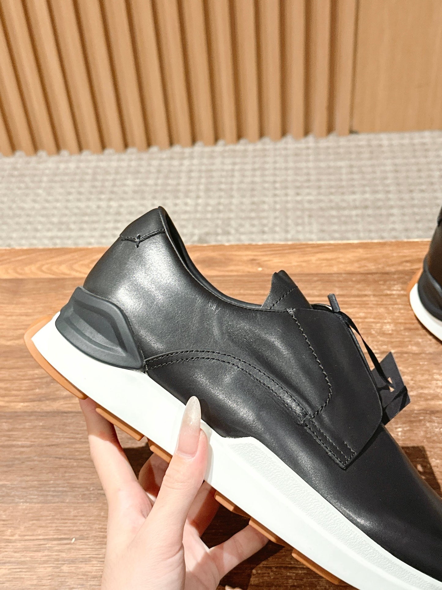 Ermenegildo Zegna Milano Elastic-Gore Derby, Black