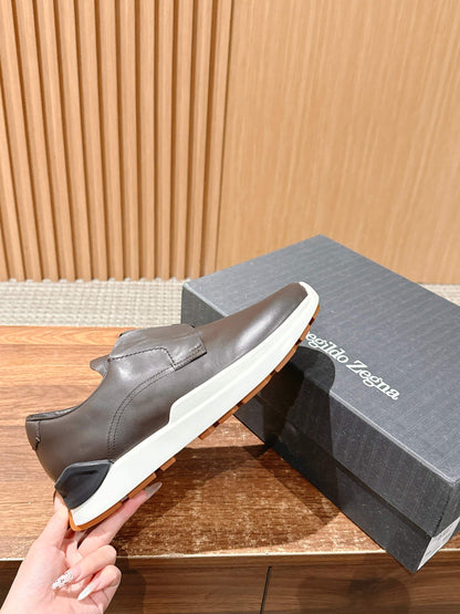 Ermenegildo Zegna Milano Elastic-Gore Derby, Brown