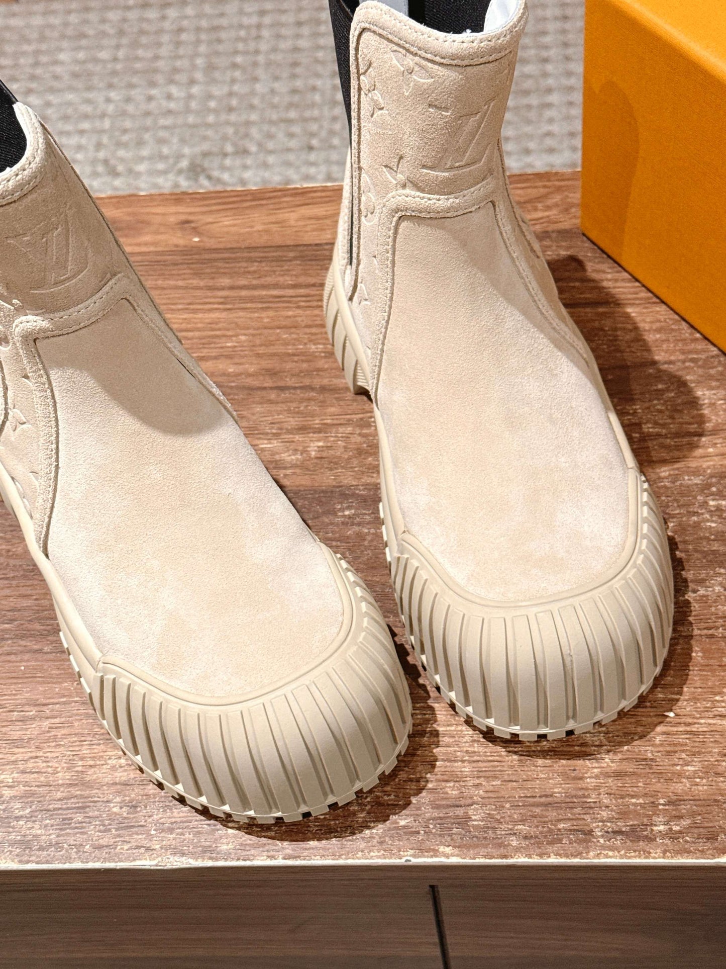 LV Ruby Ankle Boot, Suede Sand