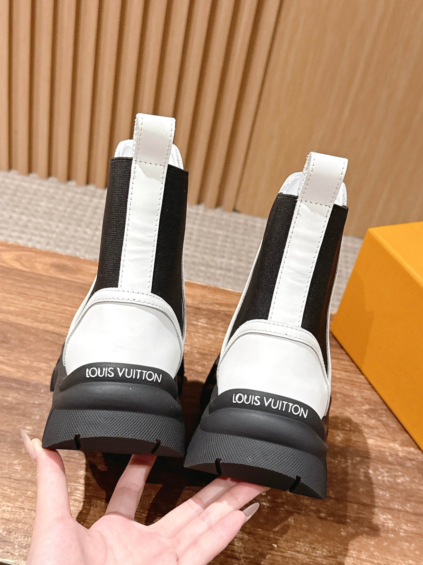 LV Ruby Ankle Boot, Suede White