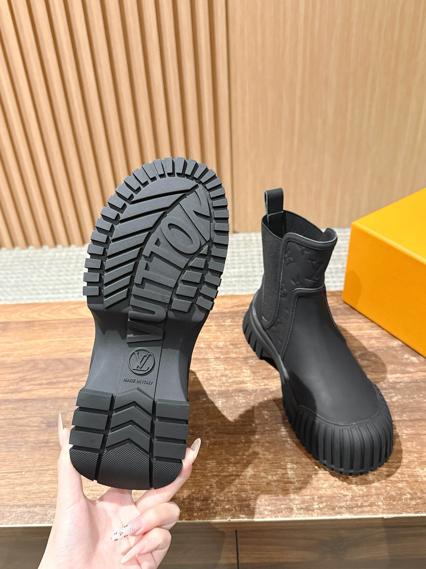 LV Ruby Ankle Boot, Suede Black