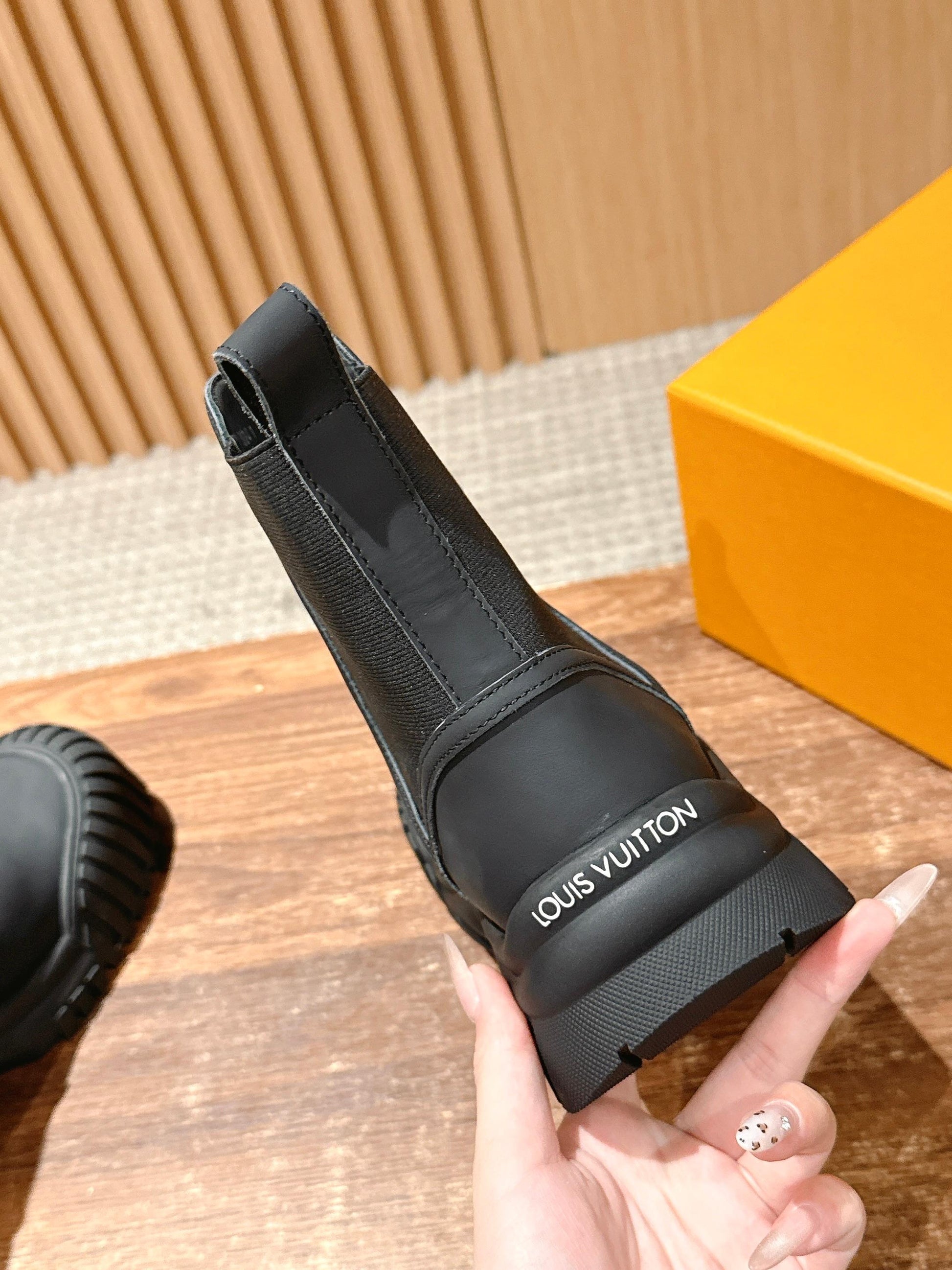 LV Ruby Ankle Boot, Suede Black